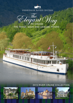 2015 RIVER CRUISE COLLECTION THE RHINE, MAIN AND