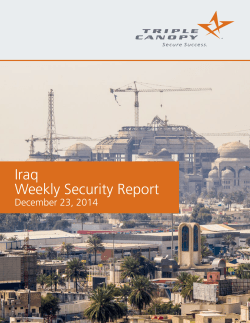 Iraq Weekly Security Report