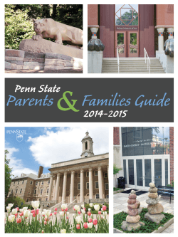 2014-2015 Penn State Parents and Families Guide