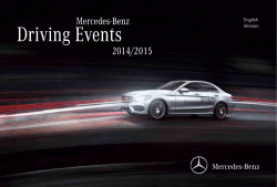 Mercedes-Benz Driving Events 2014/2015