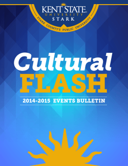 2014-2015 EVENTS BULLETIN - Kent State University at Stark