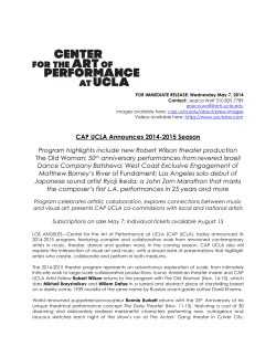 CAP UCLA Announces 2014