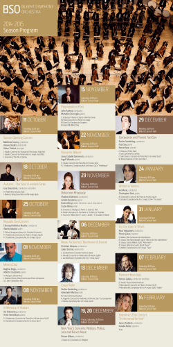 2014-2015 Season Program