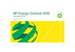 BP Energy Outlook 2035, January 2014