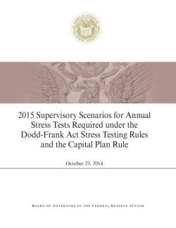 2015 Supervisory Scenarios for Annual Stress Tests Required under