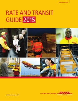DHL Express Rate and Transit Guide 2015