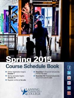 Spring 2015 Course Schedule