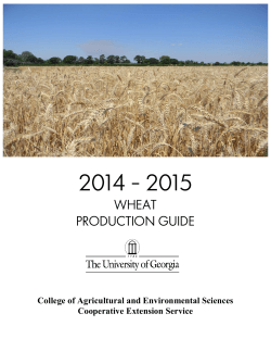 2014-2015 Wheat Production Guide