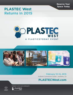 PLASTEC West 2015 Event Flyer