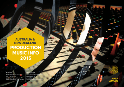 PRODUCTION MUSIC INFO 2015