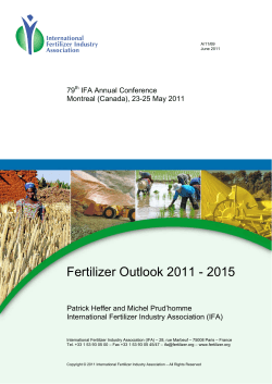 Fertilizer Outlook 2011 - 2015 - International Fertilizer Industry