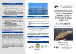 - 2nd IFAC Workshop on Automatic Control in Offshore
