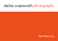 2015 Price List - Ritchie Coatsworth Photography