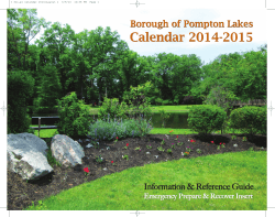 Calendar 2014-2015 Calendar 2014-2015