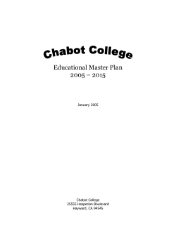 Educational Master Plan 2005 – 2015