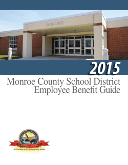 Monroe County School District Employee Benefit Guide
