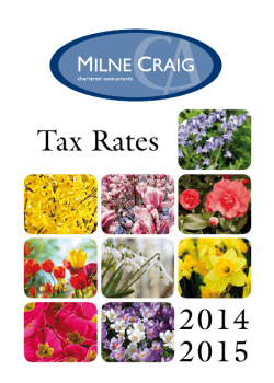 Tax Rates 2014 2015