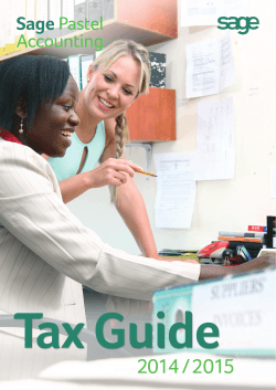 Tax Guide 2014/2015