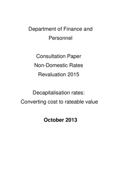Microsoft Word - DFP - Final Decapitalisation Rate Consultation paper