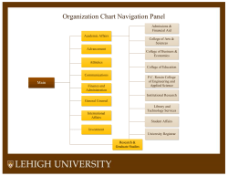 Organization Chart Navigation Panel