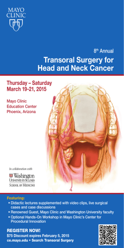 Transoral Surgery for Head Neck Cancer