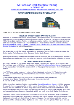 Marine Radio Operators Information