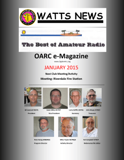January 2015 edition - Ogden Amateur Radio Club