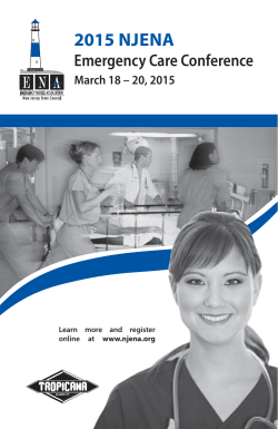 Brochure - New Jersey Emergency Nurses Association