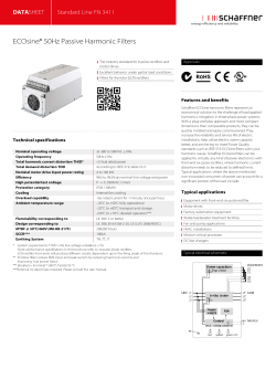 FN 3411 ECOsine® 50Hz - Passive Harmonic Filters