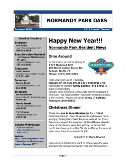 Happy New Year!!! - Normandy Park Oaks