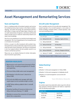 Doric Aircraft Asset Management Brochure