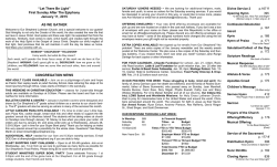 Let There Be Light - Our Shepherd Lutheran Church