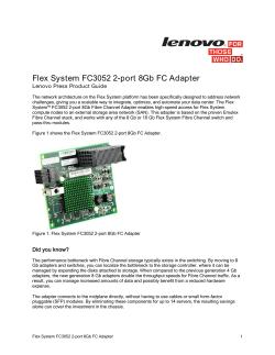 Flex System FC3052 2-port 8Gb FC Adapter