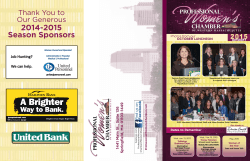 2014-2015 Season Sponsors - Professional Women's Chamber