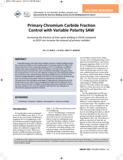 Primary Chromium Carbide Fraction Control with Variable Polarity