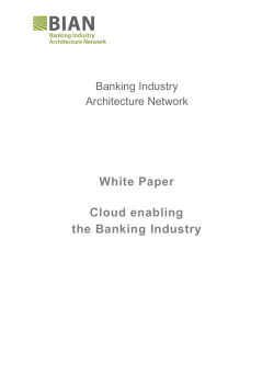 BIAN white paper – Cloud enabling the banking industry v1_0