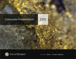 View Presentation - SilverStream SEZC