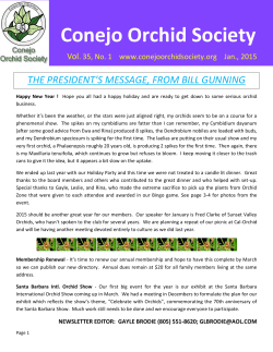 Jan 2015 newsletter - Conejo Orchid Society