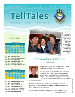 telltales-new-year-2015 - Salt Spring Island Sailing Club