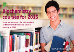 universities offer biochemistry courses