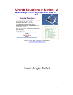 Aircraft Equations of Motion