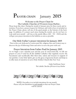 Prayer Chain - Grays Harbor Catholic Parishes