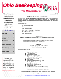 1st Quarter 2015 OSBA Newsletter
