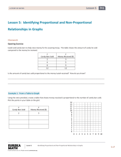 Lesson 5: Identifying Proportional and Non