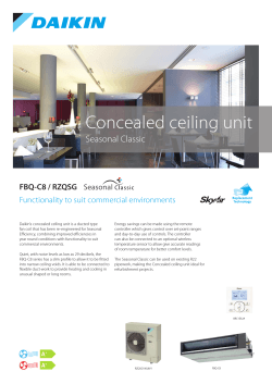 Concealed ceiling unit