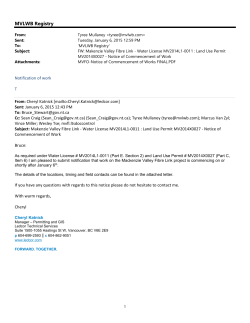 Microsoft Outlook - Memo Style - Mackenzie Valley Land and Water
