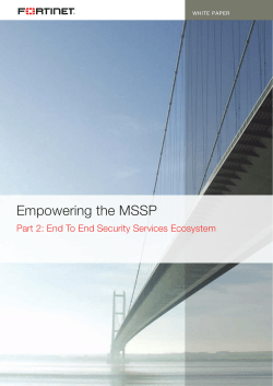 Empowering the MSSP