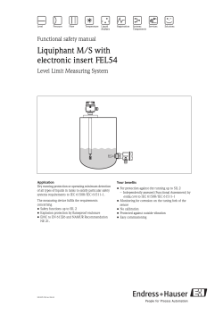 Liquiphant M/S with electronic insert FEL54 (SIL) - E