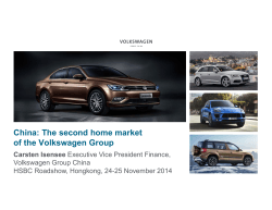 China: The second home market of the Volkswagen Group