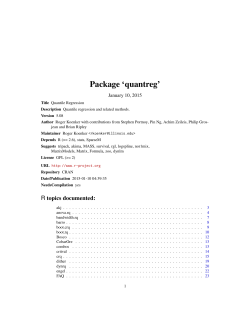 Package 'quantreg'